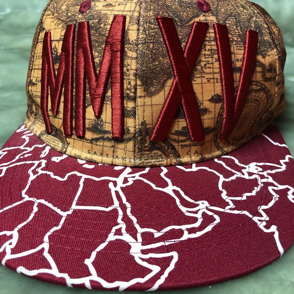 4/$24🦩 MMXV World Map Travel Hat - Picture 2 of 5